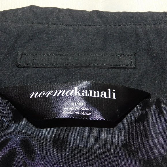 Norma Kamali Double Breasted Belted Black Trench Coat Size Medium Career - Picture 15 of 15